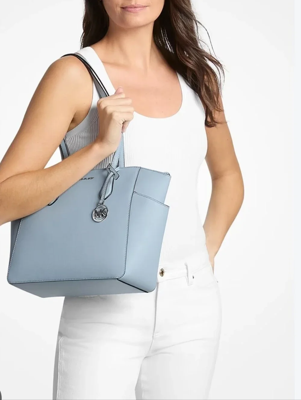 Michael Kors Marilyn Medium Saffiano Leather Tote Bag. MSRP $358